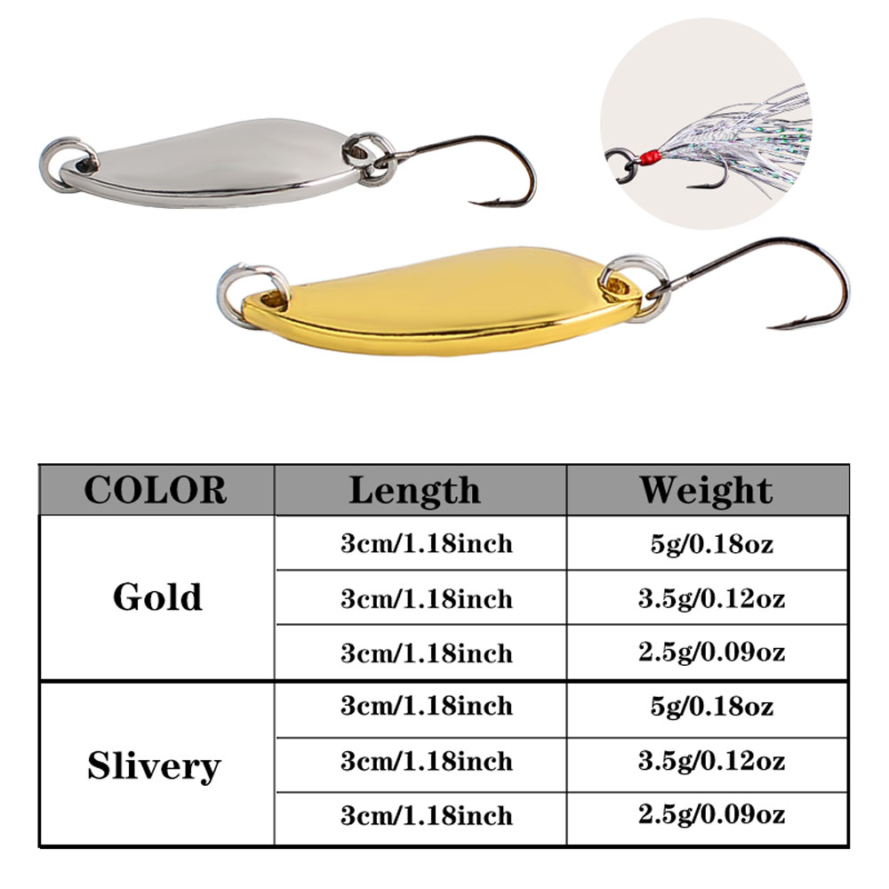 12pcs Metal Spoon Spinner Lure - Fishing Lure Crankbait 评论和价格