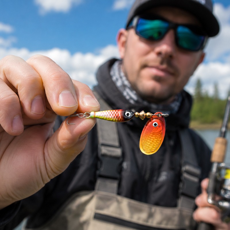 Fishing Spinner Lure Metal Rot - Fishing Lure Blade Bait 评论和价格