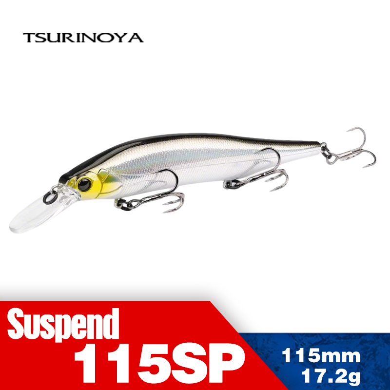 TSURINOYA 115mm 17.2g Suspendi - Fishing Lure Jerkbait 评论和价格