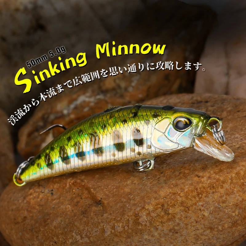 TSURINOYA Sinking Minnow Mini  - Fishing Lure Crankbait 评论和价格