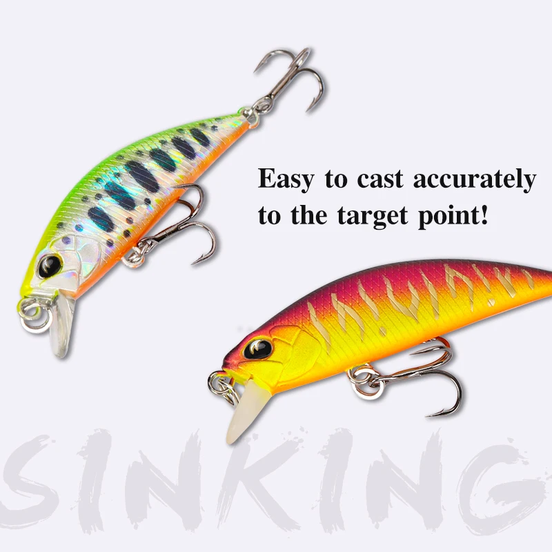 TSURINOYA Sinking Minnow Mini  - Fishing Lure Crankbait 评论和价格