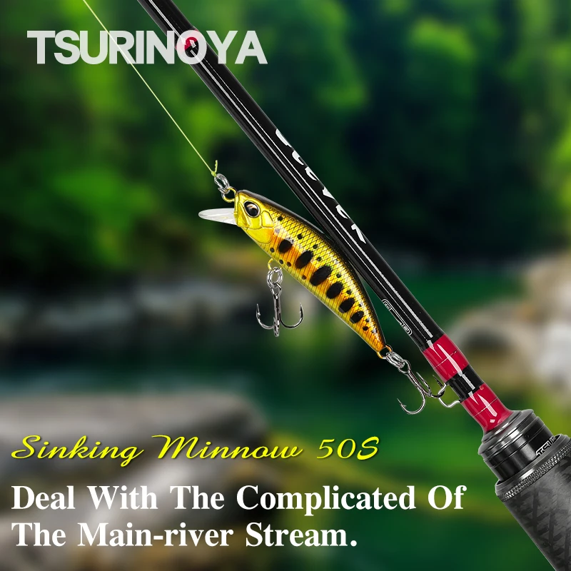 TSURINOYA Sinking Minnow Mini  - Fishing Lure Crankbait 评论和价格