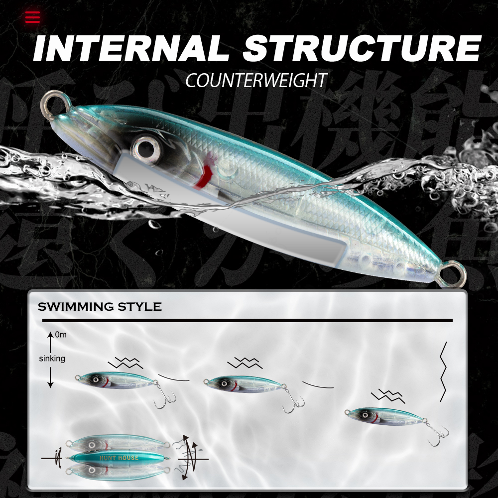 Hunthouse Fishing Slow Sinking - Fishing Lure Buzzbait 评论和价格