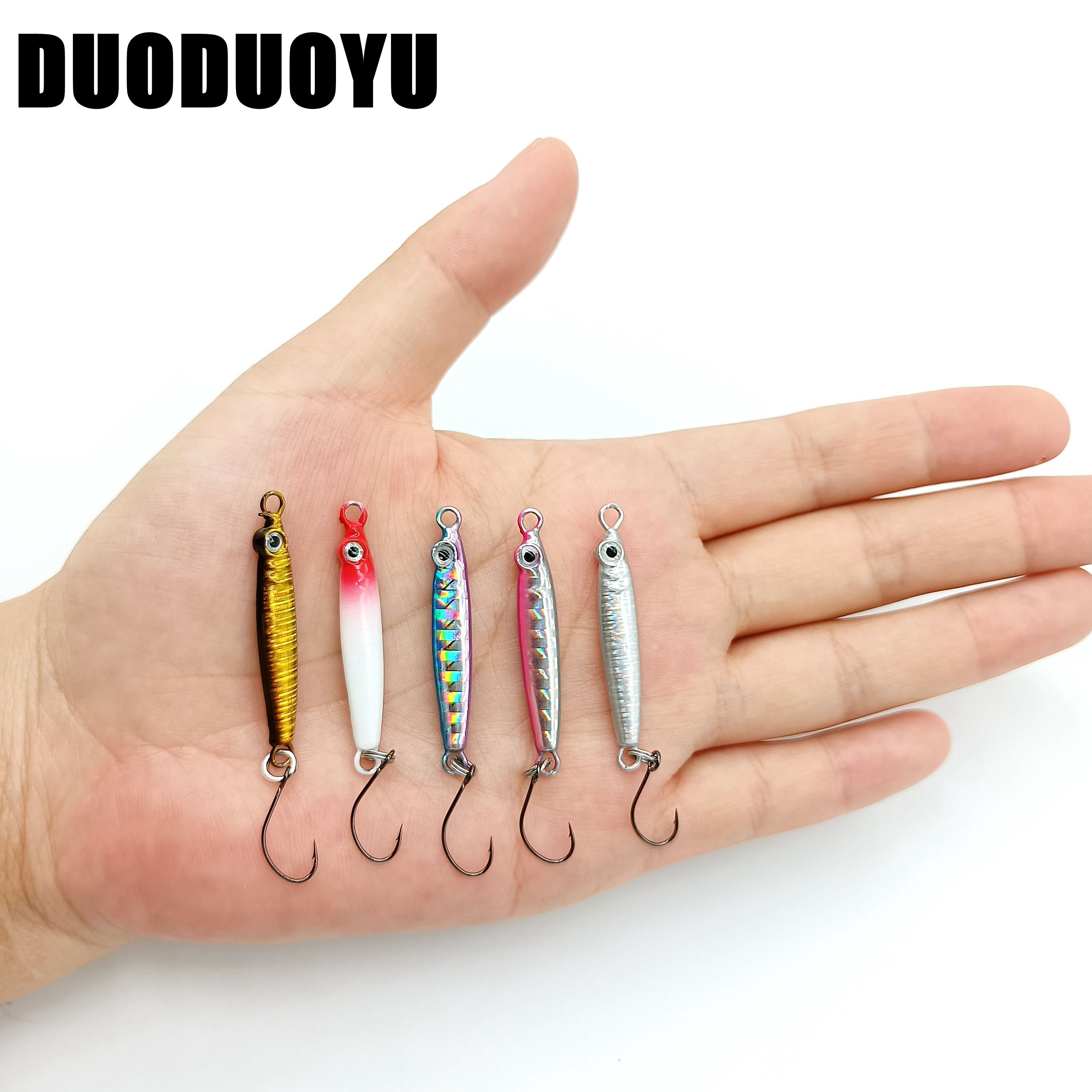 DUODUOYU 5PCS Mini  Metal Jig  - Fishing Lure Soft Plastic 评论和价格