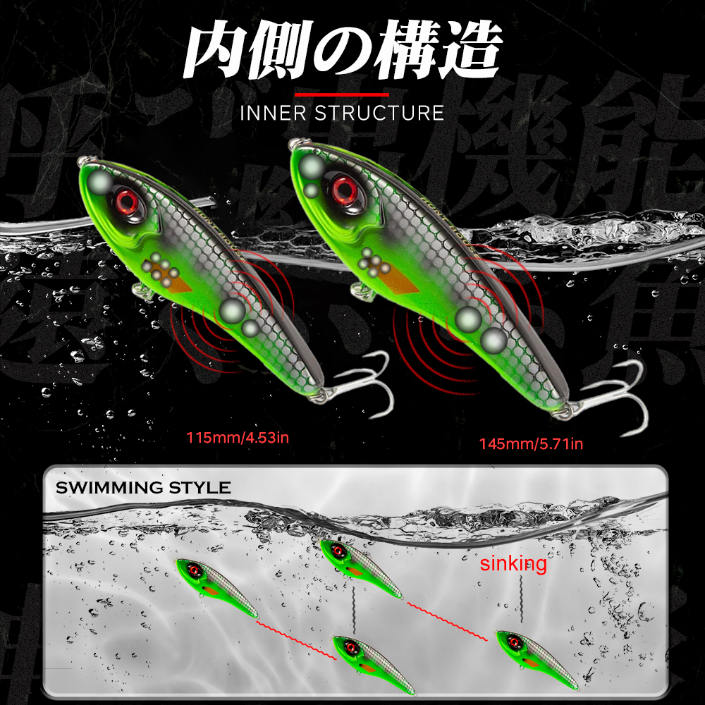 Hunthouse Jerkbait Musky Buste - Fishing Lure Jerkbait 评论和价格