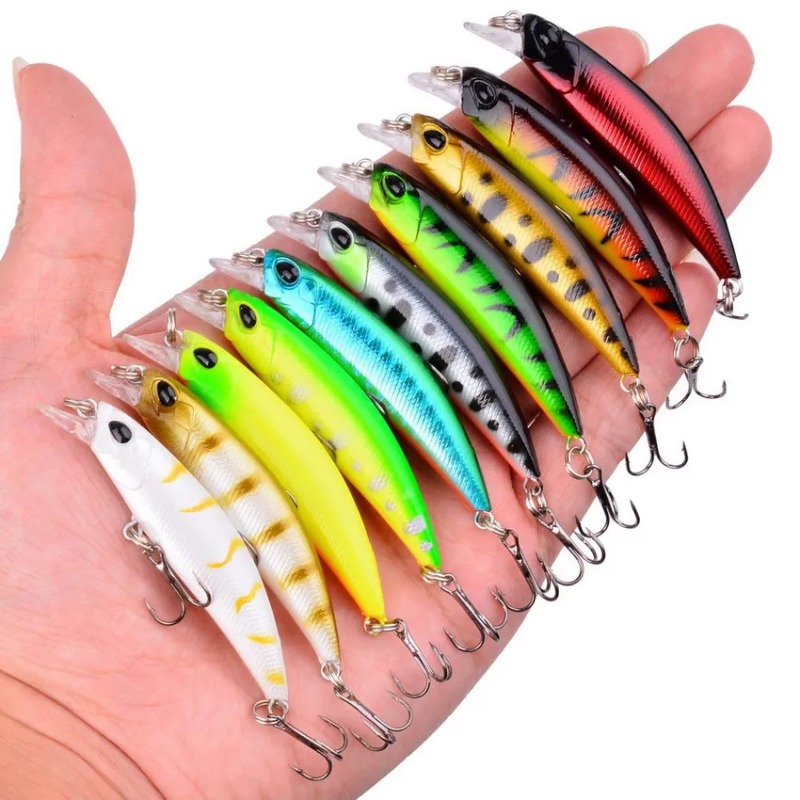 3/5/8PCS Random Fishing Lure S - Fishing Lure Crankbait 评论和价格