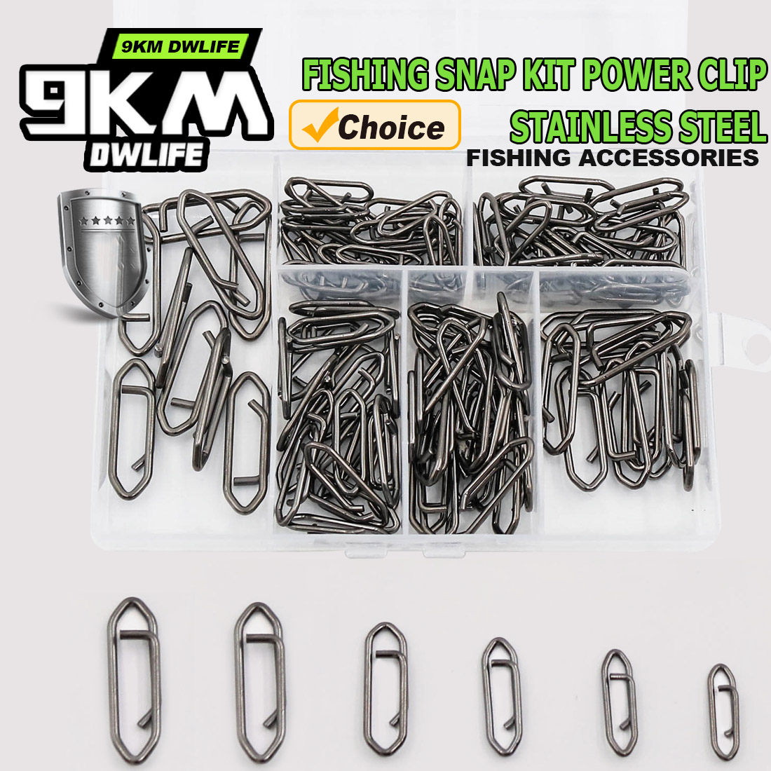 9KM Fishing Snap Kit 110pcs Po - Fishing Lure Kit 评论和价格