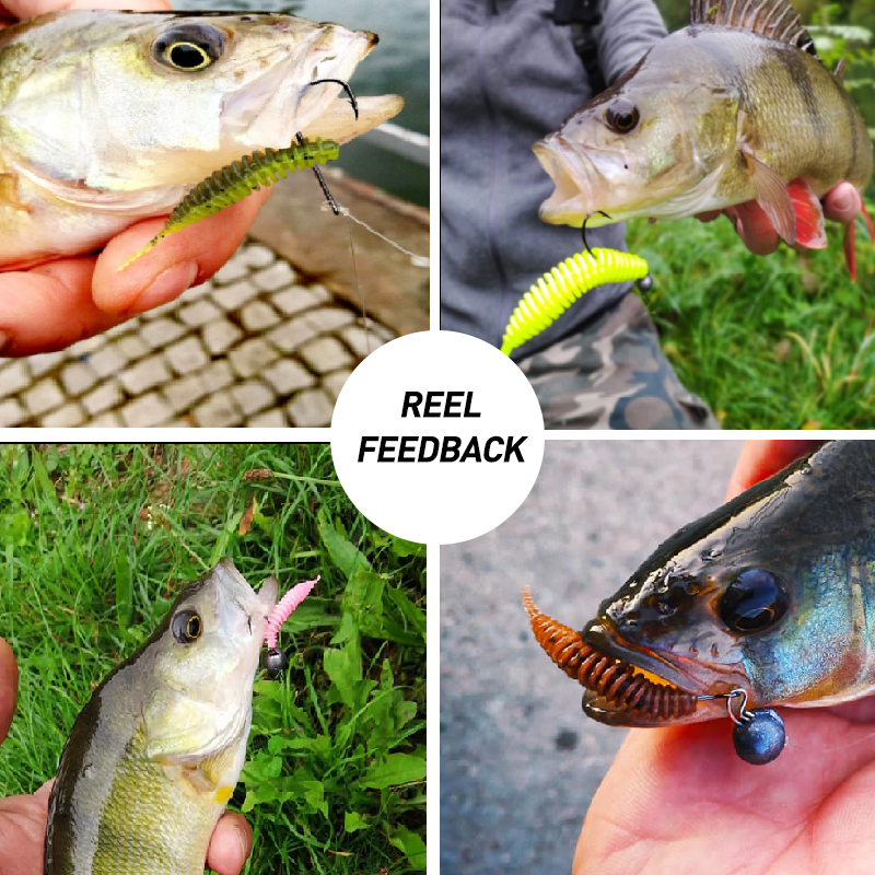 ESFISHING Fishing Tiny Worm Ba - Fishing Lure Soft Plastic 评论和价格