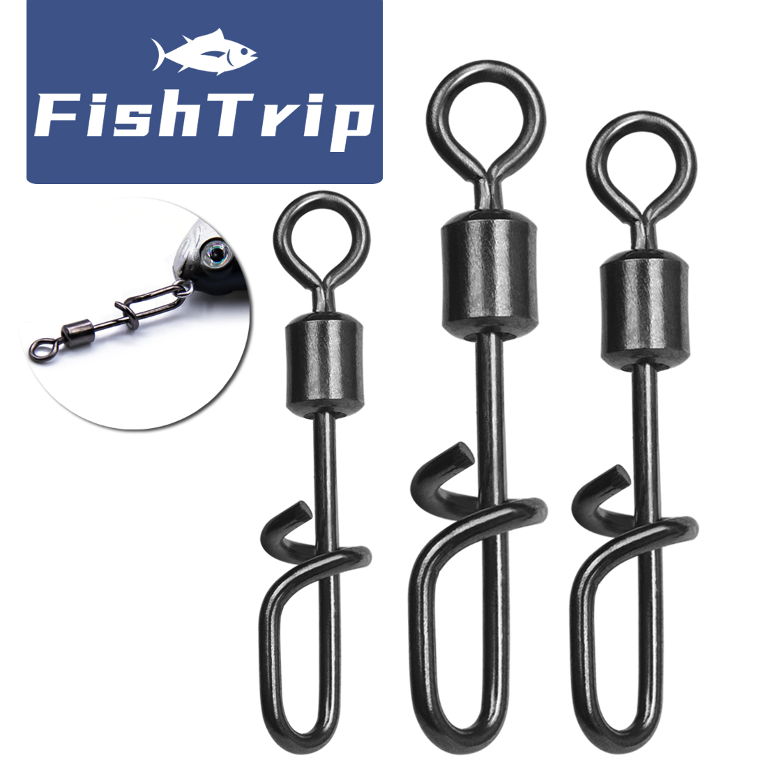 FishTrip Fishing Swivel Snap T - Fishing Lure Accessories 评论和价格