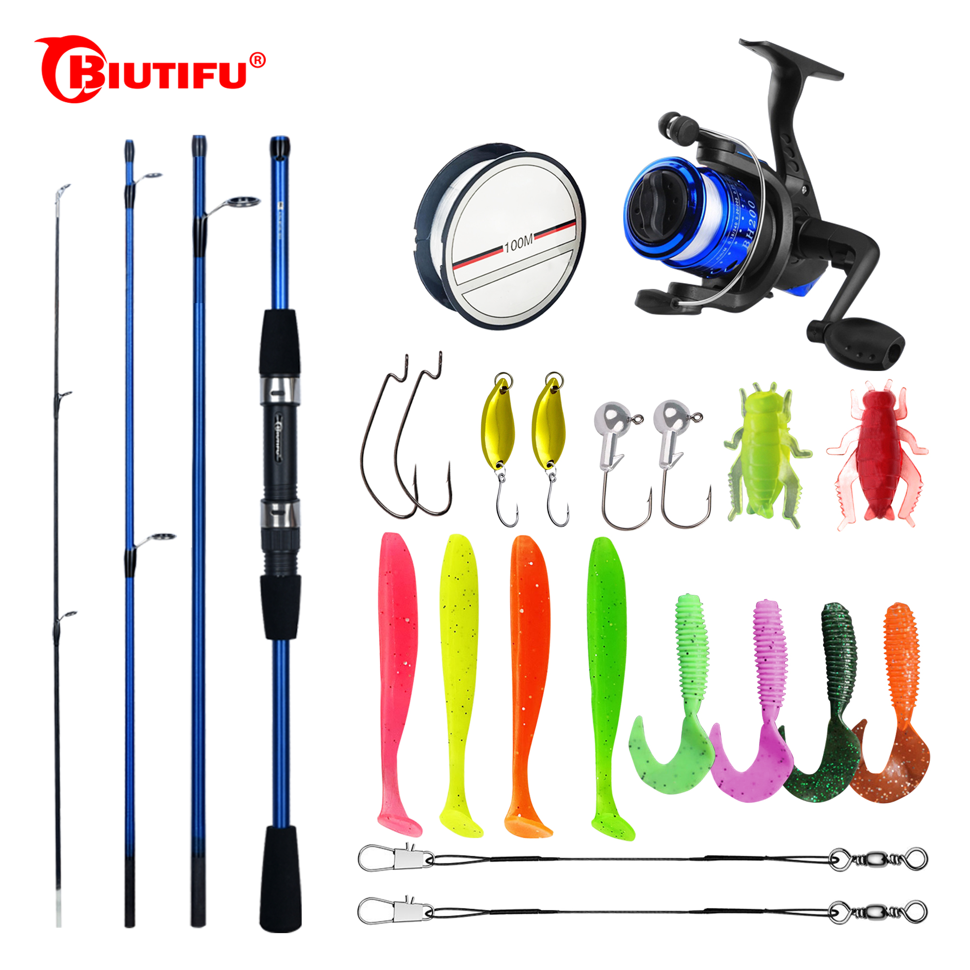 BIUTIFU Spinning Fishing Rod S - Fishing Lure Spinner 评论和价格