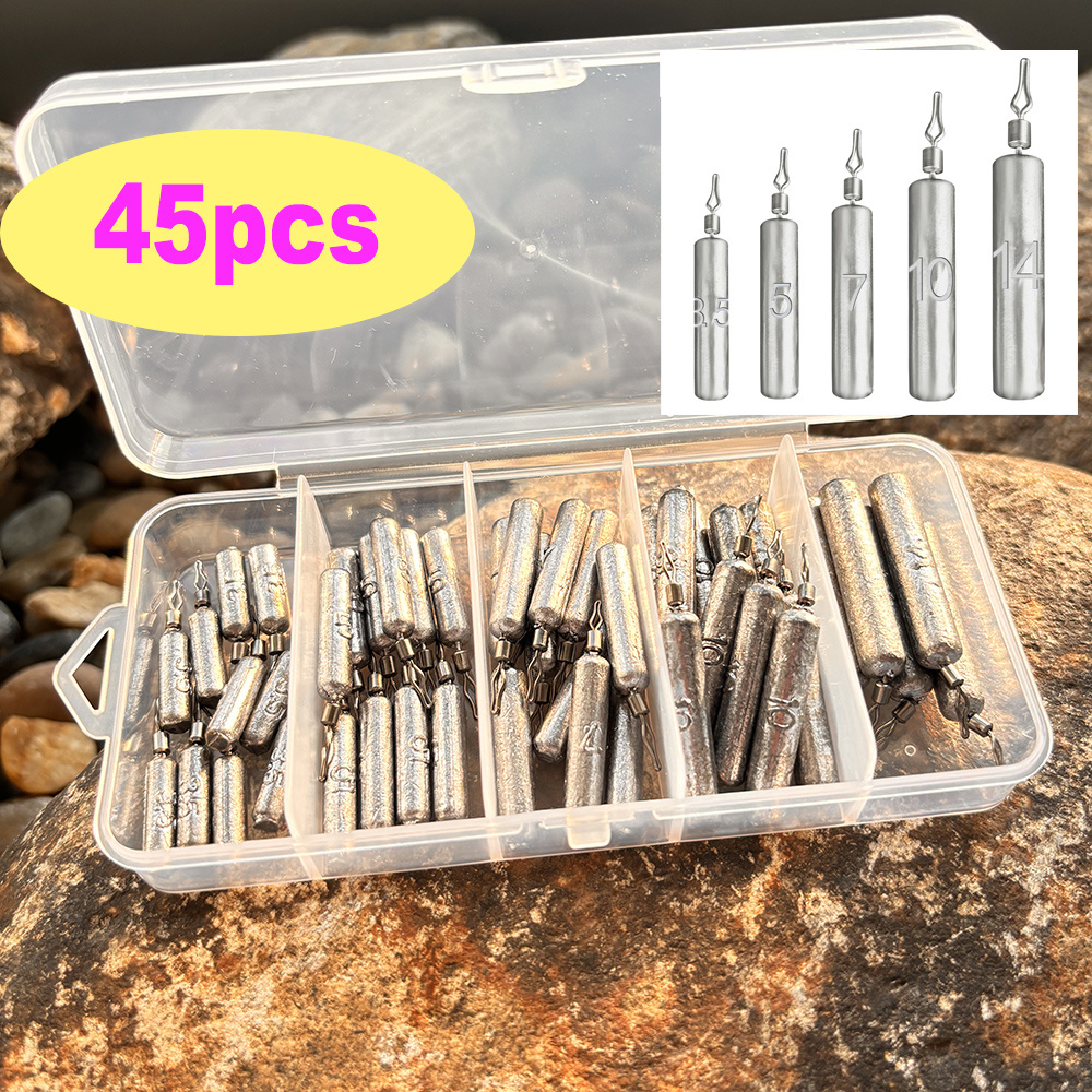 45pcs/box Fishing Weight 3.5g  - Fishing Lure Box 评论和价格