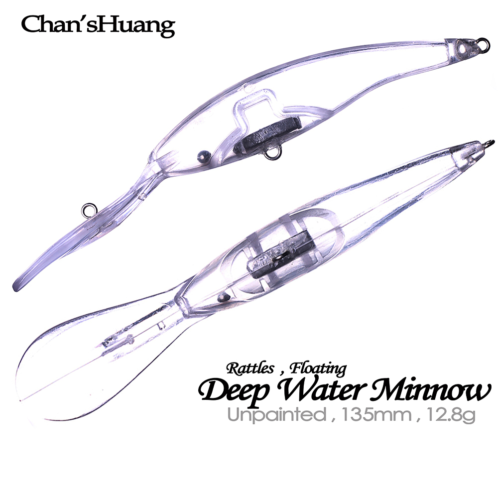 Chan’sHuang 20PCS Unpainted Bl - Fishing Lure Topwater 评论和价格