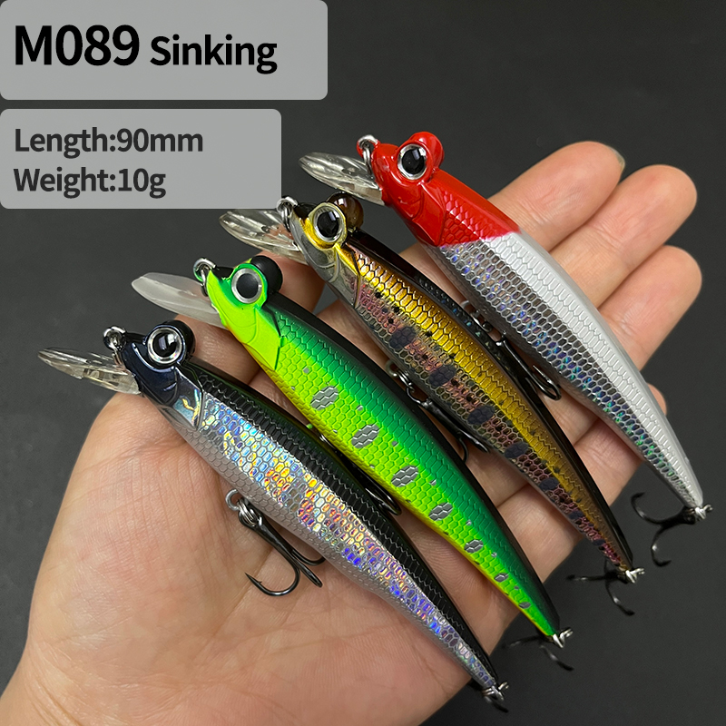 90mm 10g Slow Sinking Jerkbait - Fishing Lure Jerkbait 评论和价格